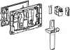 Рамка - вставка для картриджа Geberit DuoFresh, для смывных бачков скрытого монтажа Sigma 8 см 115.063.BZ.1 серый