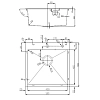 Кухонная мойка D&K DKS505006 черный