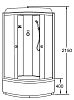 Душевая кабина Loranto Sunway CS-6690 F, 90*90*215