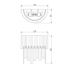 Настенный светильник Eurosvet Amantea 10122/2 хром/прозрачный хрусталь Strotskis