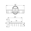 Полка Solone Z39 Z3902 хром