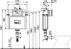 Смывной бачок скрытого монтажа Alcaplast Basicmodul Slim AM112