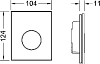 Кнопка смыва Tece Loop Urinal 9242653 зелёное стекло (кнопка хром)