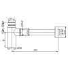 Сифон для раковины Paini COX 78PJ849 золото