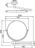 Косметическое зеркало Jaquar Continental ACN-CHR-1193N