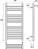 Полотенцесушитель электрический Point Аврора PN10150SPE П14 500x1000 с полкой, хром