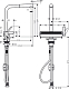 Смеситель для кухни Hansgrohe Aquno Select M81 73836000, хром
