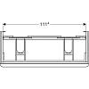 Тумба для комплекта 118 см Geberit Smyle Square 500.356.00.1 белый