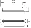 Полотенцедержатель Bemeta Graphit 156204042