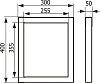 Настенный люк Evecs Ceramo Steel D3040 30х40