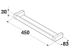 Полка Gustavsberg G1 GB41103839 00 хром