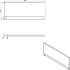 Панель для ванны фронтальная Cersanit Universal 63365, белый