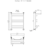 Полотенцесушитель водяной Тругор Лотос серия 3 Лотос3/нп6050П хром