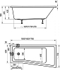 Передняя панель для ванны Ravak BeHappy II 160 L CZ96100A00