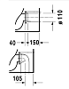 Приставной унитаз Duravit Vero 2117090000