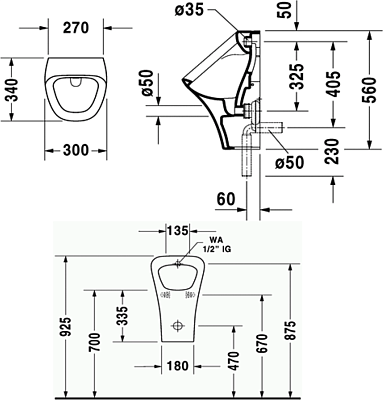 Писсуар Duravit Durastyle 2804300000
