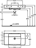 Раковина 85 см Geberit (Keramag) Renova Nr. 1 Plan 122188000, белый