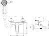 Смеситель для ванны с душем STWORKI Берген WFT1021-2