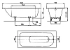 Стальная ванна Kaldewei Saniform Plus 1116.0001.3001 белый