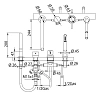 Смеситель для ванны с душем Bandini Stel 956440PN00 хром