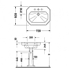 Раковина Duravit 1930 Series 438700000 белый