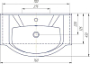 Раковина 75 см Sanflor Элеганс 75 Н0000000889