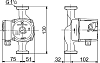 Циркуляционный насос Grundfos UPS 25-50 130