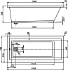 Акриловая ванна Vagnerplast Cavallo 150х70 VPBA157CAV2X-04