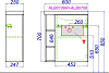 Тумба с раковиной Aqwella Alba 60 ALB0106LDD+ALB0706WM левая, дуб давос/белый матовый