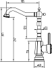 Смеситель Zorg Antic A 304K-SL для кухонной мойки