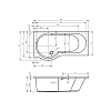 Акриловая ванна Riho Dorado 170x90 R BA8000500000000