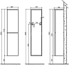 Шкаф-пенал BelBagno Energia-N bianco lucido L ENERGIA-N-1700-2A-SC-BL-L