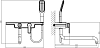 Смеситель D&K Humboldt Berlin DA1453312 для ванны с душем