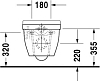 Подвесной унитаз Duravit Starck-3 2227090000 с крышкой сидением микролифт 0063890000