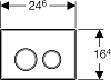 Кнопка смыва Geberit Sigma 20 115.778.KN.1, хром