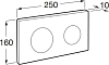 Кнопка смыва Roca PL-10 890089000 белый