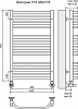 Полотенцесушитель водяной Terminus Виктория П16 450x778