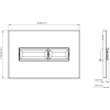 Инсталляция Diwo для унитаза 4501, кнопка смыва 7320 белая, 4501/7320