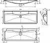 Раковина BelBagno 120 BB1200/455-LV-ART-ALR-NERO, черный матовый