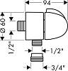 Шланговое соединение Hansgrohe Fixfit Stop 27452000