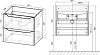 Тумба под раковину Vincea Norma VMC-2N600RW