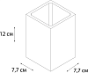 Стакан Fixsen Punto FX-200-3, серый