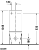 Напольный унитаз Duravit Starck-1 0233090064 с бачком 8727000005