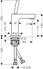 Смеситель для раковины Axor Citterio 39018800, сталь