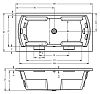 Акриловая ванна Riho Thermae Line BZ15 белый