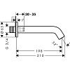 Излив  Hansgrohe Tecturis S 73411670 черный
