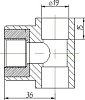 Тройник Kalde 3222-tfo-200c20 20х3/4"