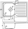 Кухонная мойка Iddis Strit STR78SLi77, хром матовый