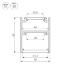 Профиль Arlight SL-ARC-5060-D1500-A45 Black 029269