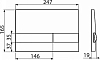 Кнопка смыва AlcaPlast M1728-5 чёрная/золотая